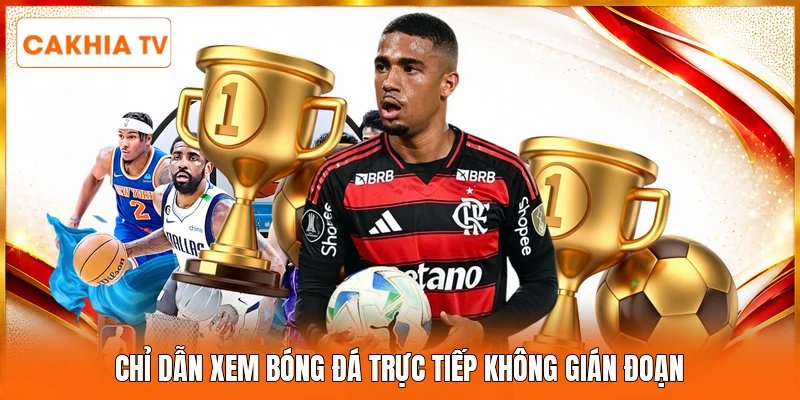 Chỉ dẫn xem bóng đá trực tiếp không gián đoạn